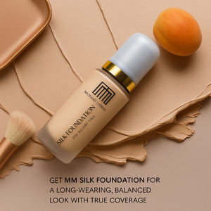 Buy MM Silk Foundation & Get Beauty blender FREE