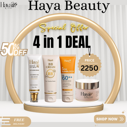 Haya Beauty 4-in-1 Kit – Glow Up with Confidence
